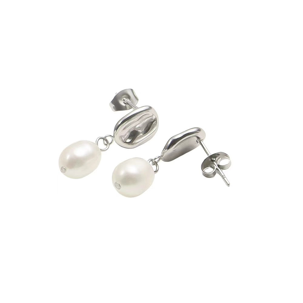 Marina Pearl Drops - Silver