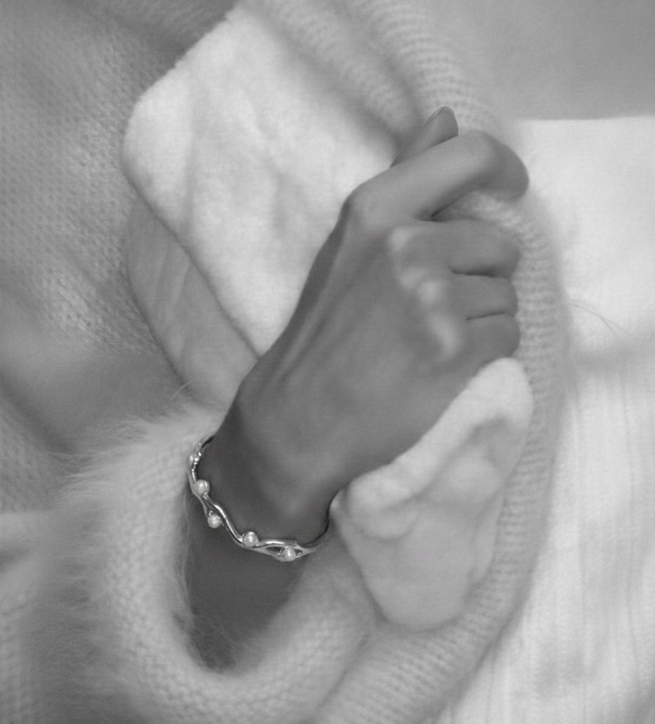 Mirabel Pearl Bracelet - Silver