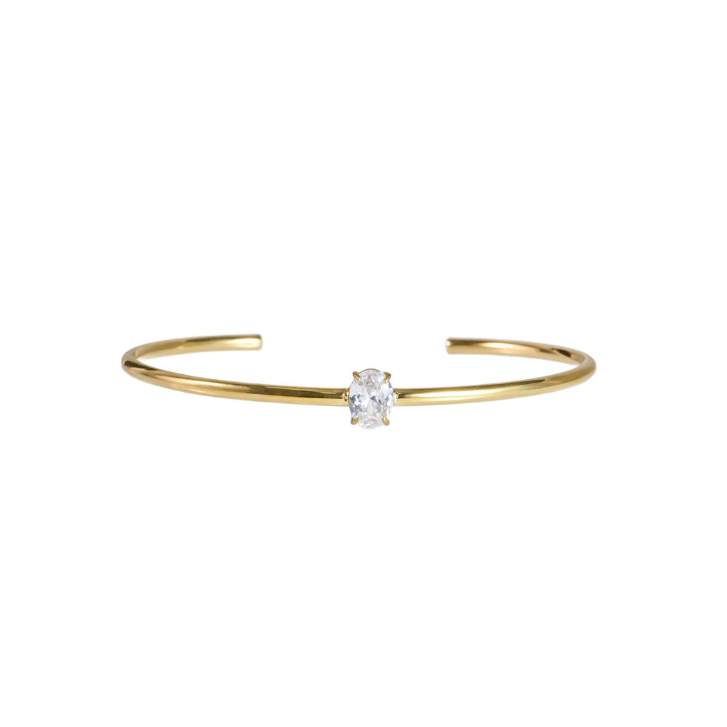 Estelle Oval Cuff - Guld